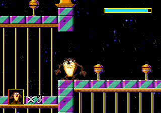 Taz in Escape from Mars (Europe) In game screenshot